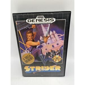 Strider Video Game SEGA Genesis Tested Working CIB W/manual 1990